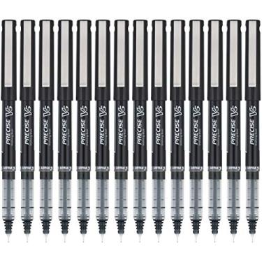 Imagem de Pilot Canetas esferográficas V5 precisas, ponta extrafina de 0,5 mm, preta, pacote com 14