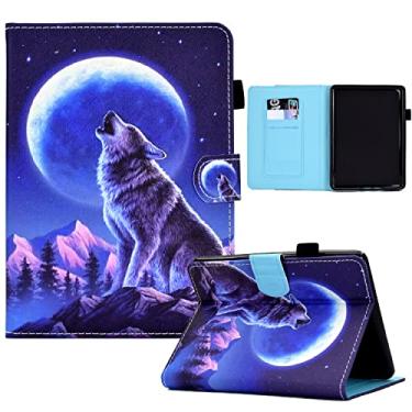 Imagem de Capa bonita para Kindle Paperwhite de 6,8" (11ª geração-2021) e Kindle Paperwhite Signature Edition, capa protetora leve para kindle paperwhite 6,8 case 2021-Wolf