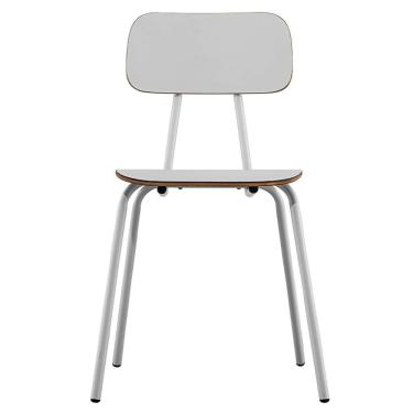 Imagem de Cadeira School Decorativa Branca Overseas