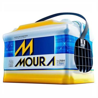 Imagem de Bateria Moura 60 Amperes 12 VoltsPolo Positivo Lado Direito18 Meses de GarantiaLivre de Manutenção