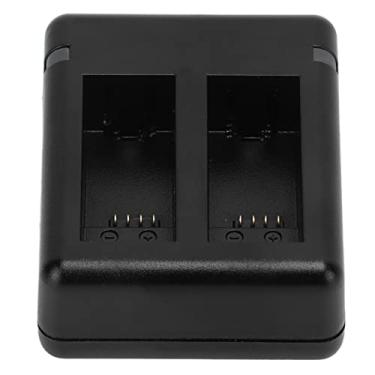 Imagem de Carregador de bateria de câmera dupla, AHDBT-901 carregador de bateria USB duplo carregamento rápido, com luz indicadora e cabo de dados, para câmera de ação Hero 10/9