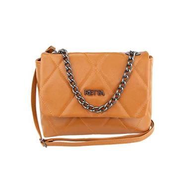 Imagem de Bolsa Feminina de Mão Ombro e Transversal Retta (CARAMELO)