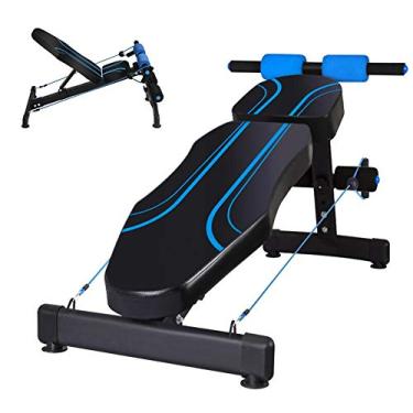 Banco de peso ajustável para casa com placa supina e suporte para halteres  para musculação abdominal, equipamento de exercício supino perfeito :  : Esporte