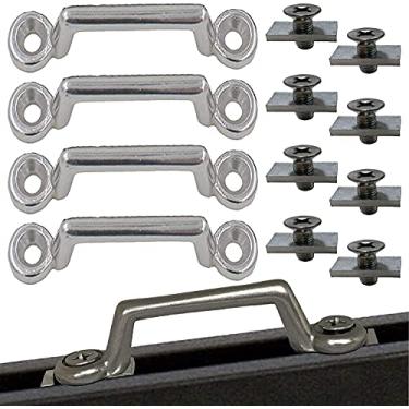 Imagem de Pmsanzay Pacote com 4 ilhós de amarrar para caiaque para barco, caiaque, barco, elástico, para prender o seu cordão elástico ou alça de cordas de até 3,3 cm para caiaque, canoas e barcos – sem perfuração – sem trilho