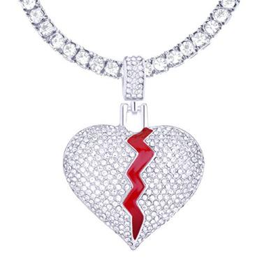 Imagem de Corrente de tênis Remedy Broken Heart Ice Pendant 61 cm THC 16875 S