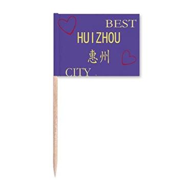 Imagem de City Huizhou Placa Art Deco Presente Fashion Palito de Dentes Bandeiras Marcador Decoração de Festa