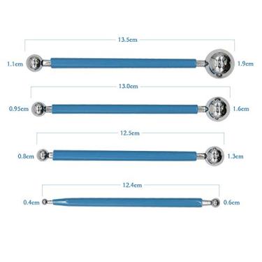 Imagem de LUGU 20 Peças Conjunto Mandala Pontilhando Fer mentas DIY Pintu Stencils Bola S lus Paleta Pincéis pa Lona Rochas Desenho Pa Colorir Artesanato Artesanato Suprimentos