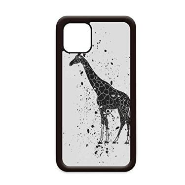 Imagem de Capa de desenho de girafa cinza animal para iPhone 12 Pro Max para Apple Mini Mobile Case Shell