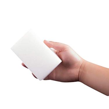 Imagem de 100 esponjas mágicas Hemoton para remoção de marcas sem produtos químicos, limpeza doméstica de precisão, remoções profissionais de manchas, esponjas de limpeza mágicas para cozinha