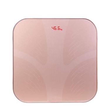 Imagem de balança eletrônica corpo gordo conexão bluetooth análise física humana inteligente frequência cardíaca pesagem