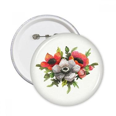 Imagem de Pintura de plantas de flores, papoula de milho, broches, decoração de roupas, 5 peças, presente