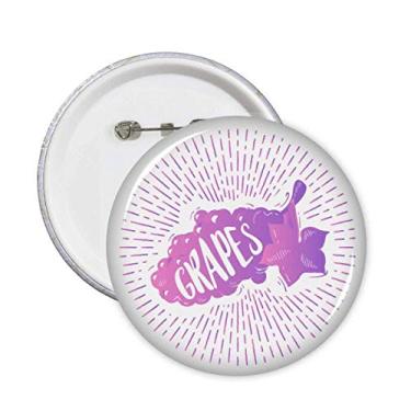 Imagem de Polpa de frutas de uva roxa Art Deco presente moderno broche emblema acessório decoração 5 peças