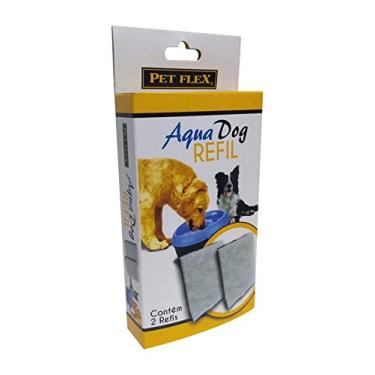 Imagem de Refil do Filtro de carvão ativado para Fonte Bebedouro Aqua Dog 6 Litros Pet Flex - Caixa com 2 unidades