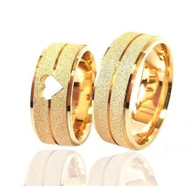 Imagem de Aliança de Moeda Antiga Coração 9Mm