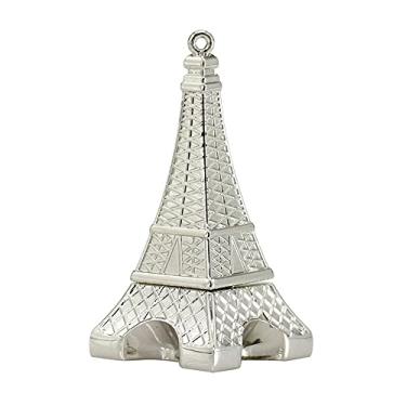 Imagem de 128 GB em forma de torre Eiffel USB 2.0 Flash Drive Pen Drive Pen Drive USB Stick USB Drive Flash Disk Pen Drive USB Stick U Disk PenDrive (prata)