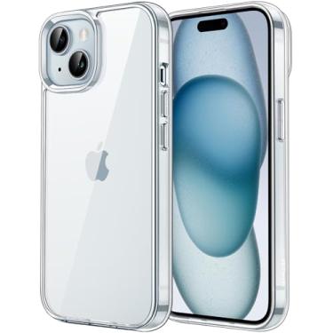Imagem de JETech Capa para iPhone 15 Plus 6,7 Polegadas, Case Protetora de Telefone à Prova de Choque Não-Amarelecimento, Capinha Parte Traseira Transparente Anti-Riscos (Claro)
