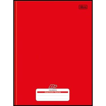 Imagem de Caderno Caligrafia Capa Dura D+ 96F Univ Broch Vermelho Pct Com 05 110116