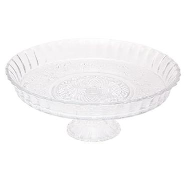 Imagem de LYOR - Prato para Bolo de Vidro com Pé Angel 30cm x 15cm