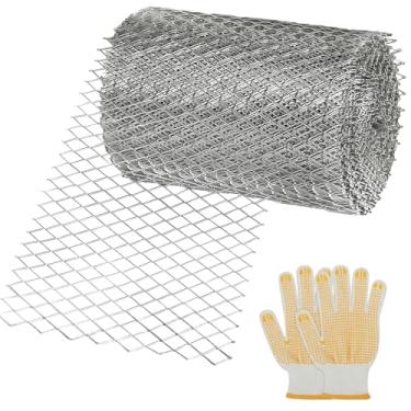 Imagem de CAPHONT Protetor de calha de alumínio 15 cm x 80 cm rolo de proteção de calha de filtro de folhas, capas de calha DIY para folhas protetores de folhas para calhas