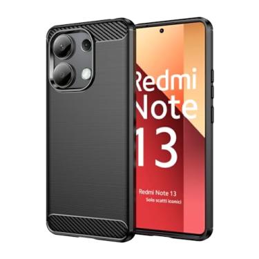 Imagem de Aikcks Capa para celular Xiaomi Redmi Note 13 4G, à prova de choque, resistente a arranhões, TPU macio, capa para Redmi Note 13 4G (preto)