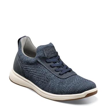 Imagem de Florsheim Tênis masculino Satellite Knit Elastic Lace slip-on Jr. (infantil/criança pequena), Azul marino, 17
