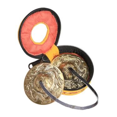 Imagem de YIJU Címbalos tibetanos tingsha, instrumento de percussão, brinquedo de meditação, sinos budistas, símbolos tingsha, estilo c