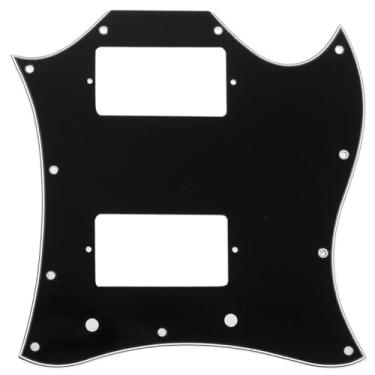Imagem de Musiclily Pro 11 Furos Escudo Pickguard para Guitarra Importação SG Full Face,3 Camadas Preto