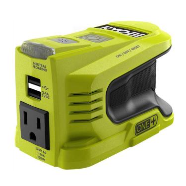 Imagem de Gerador inversor Ryobi movido a 150 watts para bateria de 18 volts