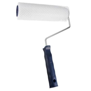 Imagem de Rolo pontiagudo de 17,8 cm, rolo cravado para betonilha autonivelante de látex aeração de 22,8 cm, rolo composto de peneiramento pontiagudo (18 cm)