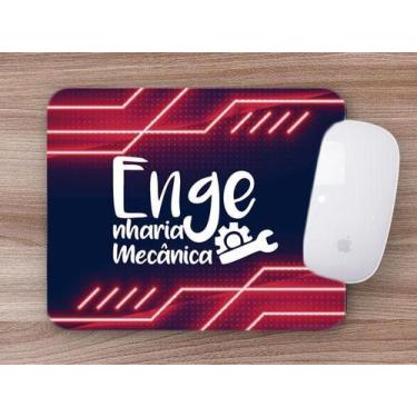 Imagem de Mouse Pad Emborrachado Personalizado Engenharia Mecânica - Deluzz