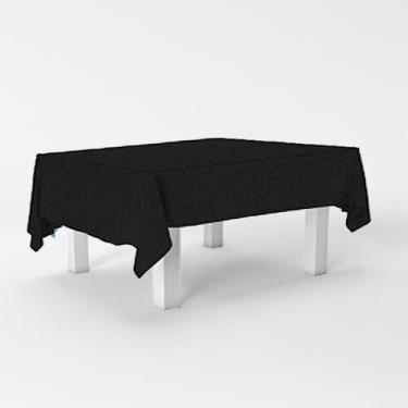 Imagem de Kit 5 Toalhas de mesa Preta TNT 2x140m Decoração Festa - Piffer