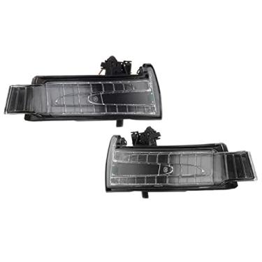 Imagem de GSRECY Luz indicadora compatível com Mercedes A B C CLA GLK Classe W204 W212 W221 W176 W246 X204 W218 LED Espelho Lateral Marcador de Luz Luz Amarela (Direita e Esquerda)
