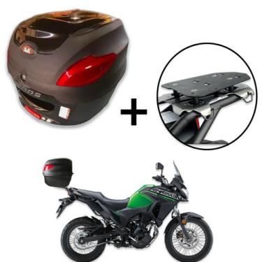 Imagem de Baú 41 litros Awa Proos com Bagageiro para VERSYS X300 2018-2023, Pret