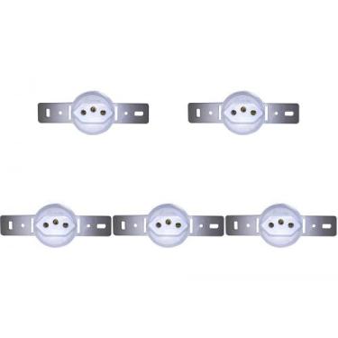 Imagem de Kit C/5 - Conjunto Para Condulete Perlex Tomada 2 Polos +...