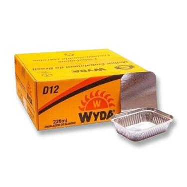 Imagem de Bandeja Marmita Aluminio Descartável D-12 220ml Wyda C/200