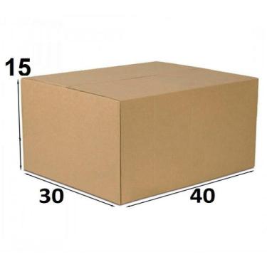 Imagem de 10 Caixas De Papelão 40 x 30 x 15  para Mudança Envios Correios Sedex 
