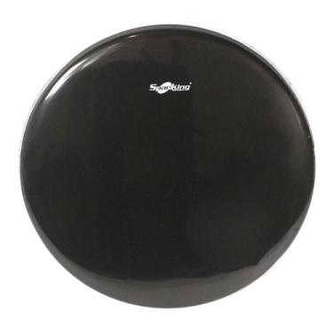 Imagem de Pele 20" Resposta Bumbo Bateria Drum Muffler Preta Sem Furo - Spanking