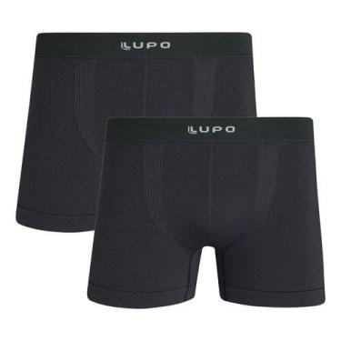Imagem de Kit 2 Cueca Boxer Masculina Micromodal Sem Costura Lupo 661 Original, 