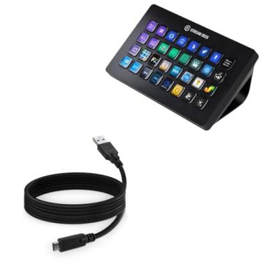 Imagem de Cabo BoxWave compatível com Elgato Stream Deck XL (cabo da BoxWave) - DirectSync - USB 3.0 A para USB 3.1 Tipo C, cabo de carregamento e sincronização USB C para Elgato Stream Deck XL - 1,8 m - Preto