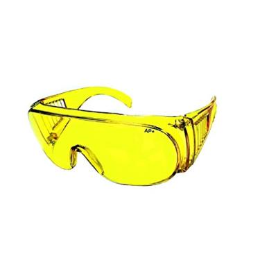 Imagem de Pink Ribbon Shades, Inc. Óculos de sol com lentes amarelas sem ponto cego para dirigir à noite, transparente, lentes fumê (amarelo 0028), Amarelo, X-Large