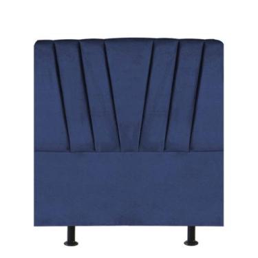 Imagem de Cabeceira Estofada Cama Box Solteiro Bélgica 110cm Suede - D A DECOR, 