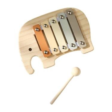 Imagem de Deevoka Xilofone de 5 notas Xilofone brinquedo musical, instrumento de percussão portátil Montessori para fora