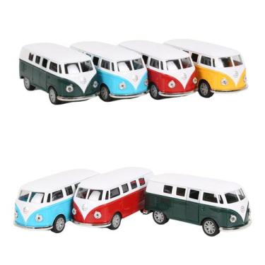 Imagem de Carrinho Kombi De Ferro e Plastico Colecionáveis 12cm 1:32 - JJT