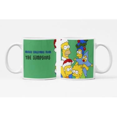 Imagem de Caneca Merry Christmas dos Simpsons - Like Geek