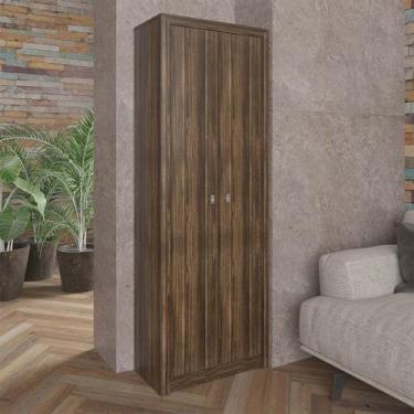 Imagem de Armário para Escritório Multiuso com 2 Portas 60x171,5cm Nogal - Tecno