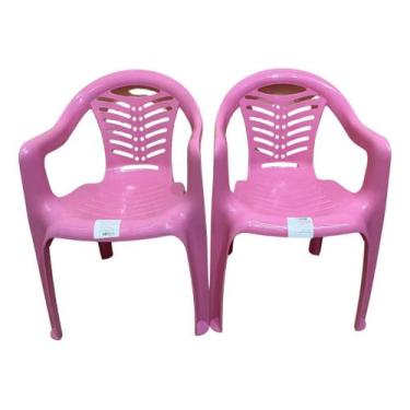 Imagem de Cadeira Poltrona Infantil Baby Rosa 02 Und Plasnorthon