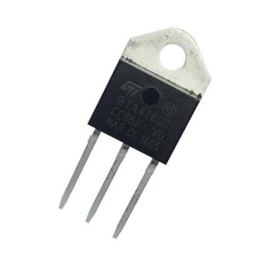 Imagem de 2 pçs - transistor bta41-600 - bta41600  triac 40a 600v