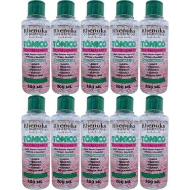 Imagem de Kit 10 Tônico Revitalizante Remove Impurezas Suaviza Limpa - Rhenuks