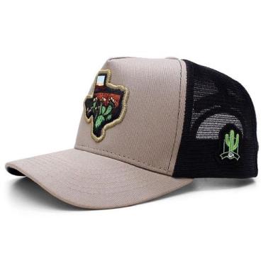 Imagem de Boné Bão Nu Mundo - Texas Cactos - Bege Escuro