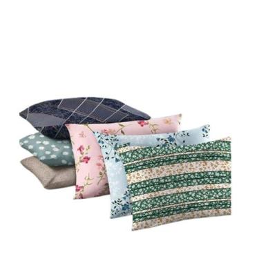 Imagem de Kit 2 Fronhas Algodão Sortidas Estampada Crystal Teka